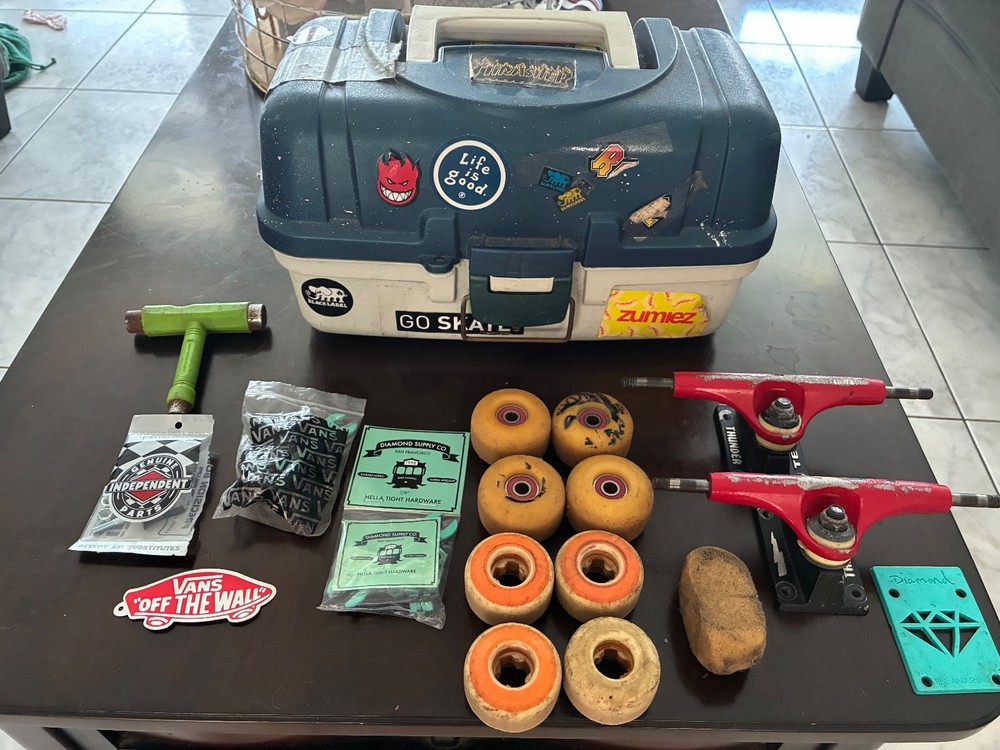 skateboard equipment with case