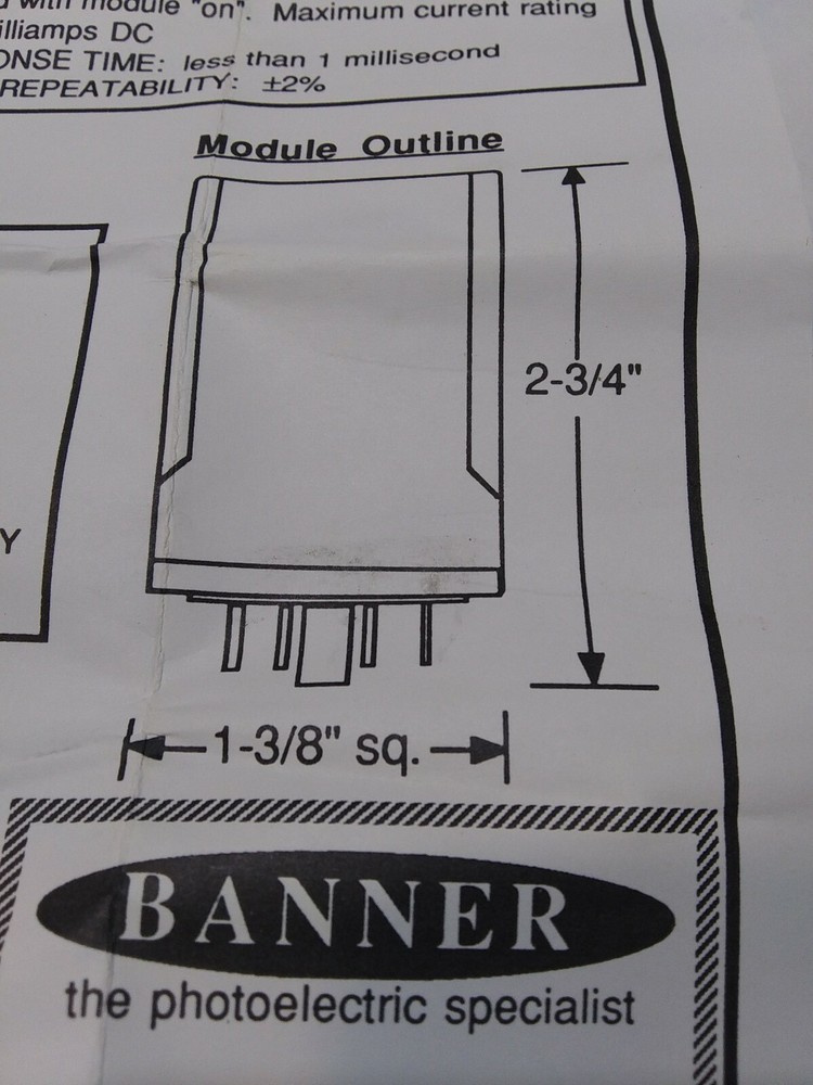 Banner PL4-2 16404 Time Delay Relay