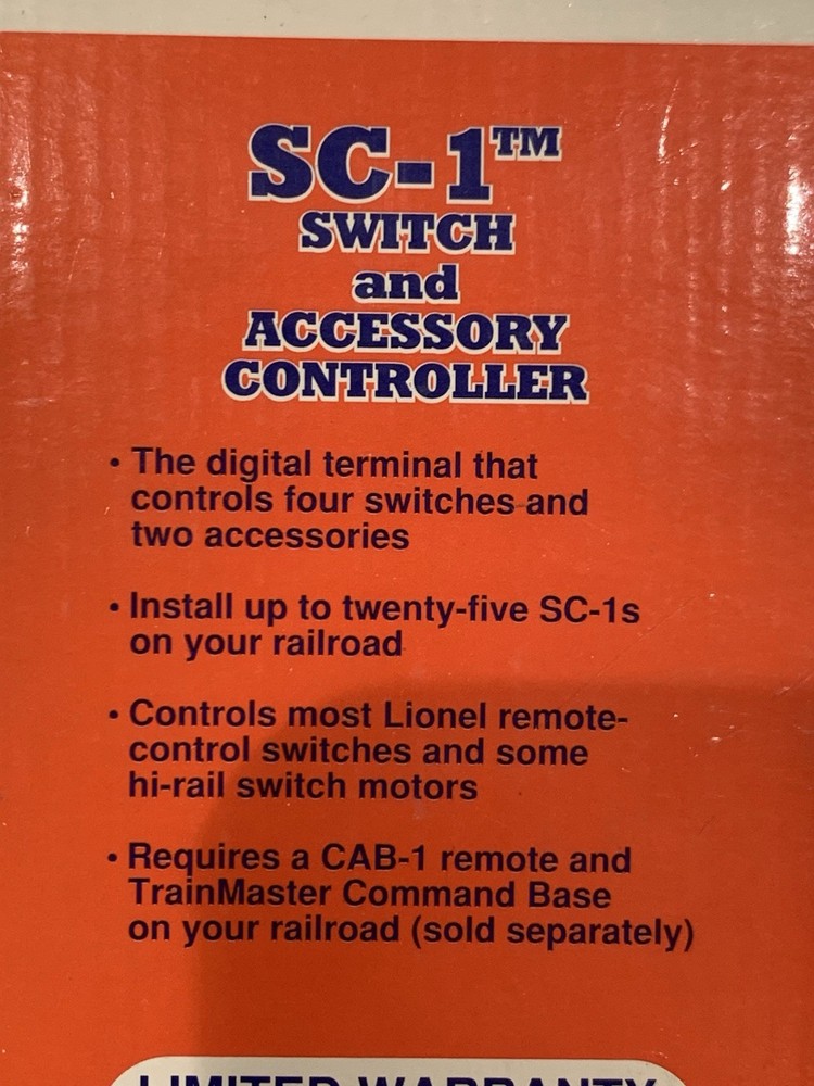 LIONEL TRAINMASTER COMMAND SC-1 SWITCH & ACCESSORY CONTROLLER TMCC 6-12914