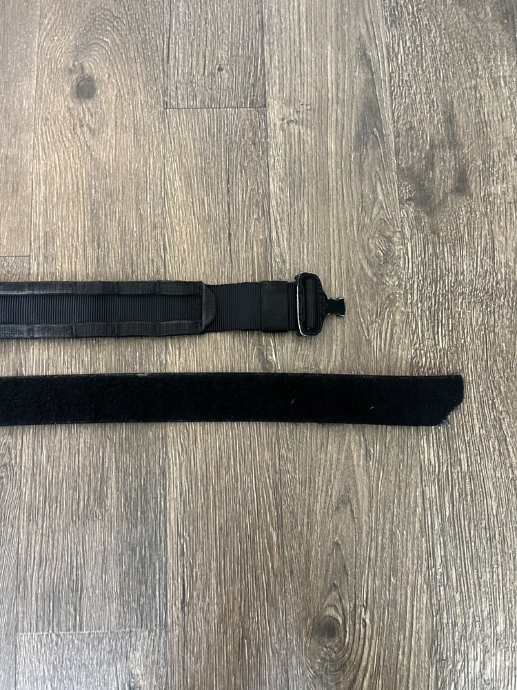 Petac Gear Tactical Molle Belt Black Medium With Under Belt