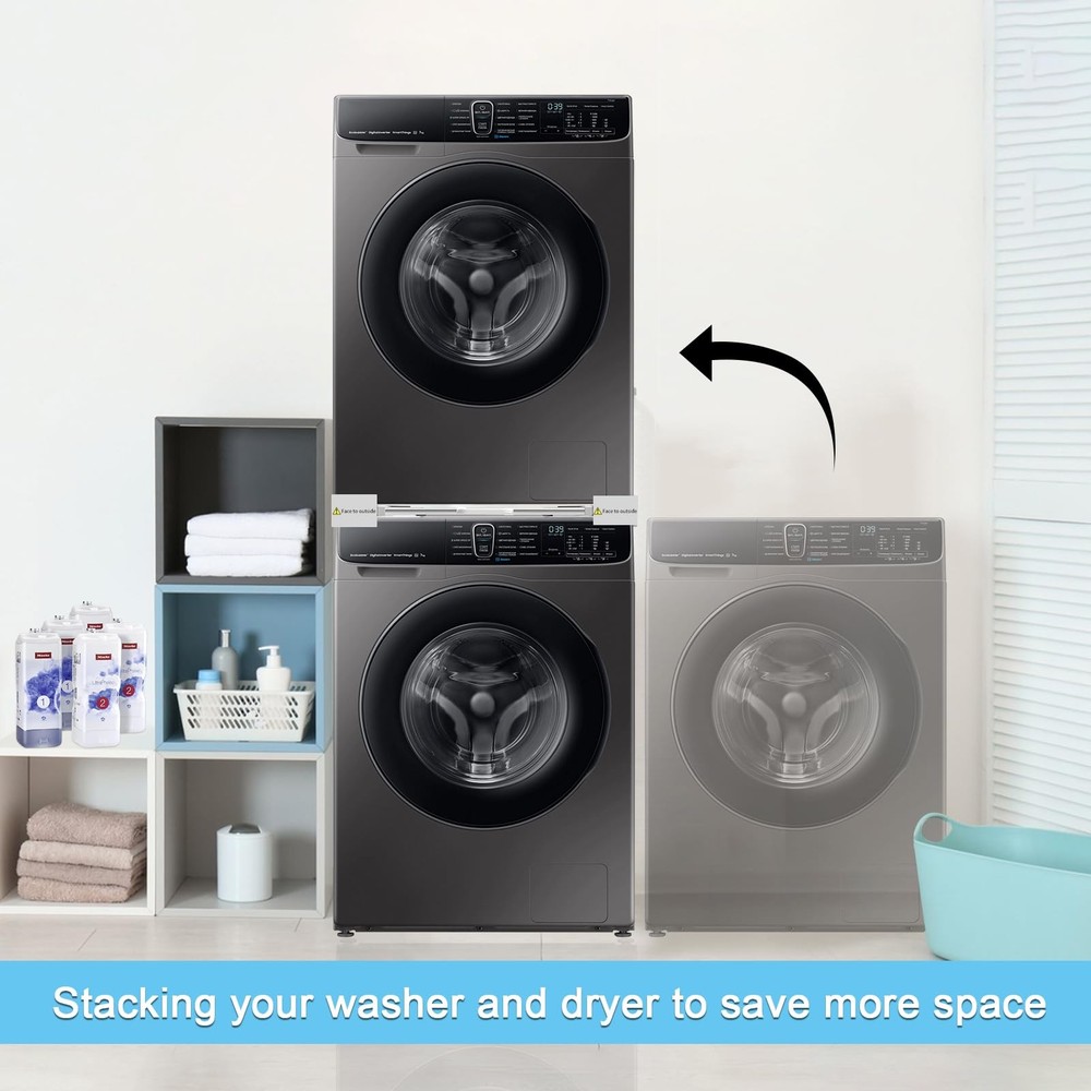 29 Inch Washer Dryer Stacking Kit Universal 76x76cm Pull Out Rack