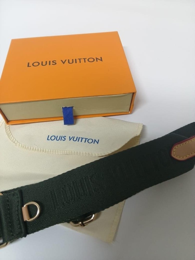 Louis Vuitton Shoulder Strap Adjustable Crossbody Shoulder Replacement Khaki.