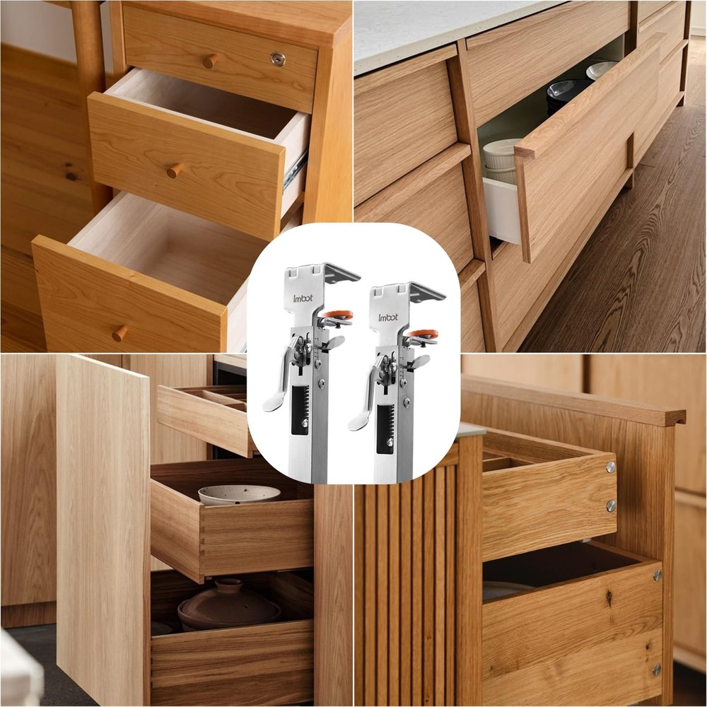 2 Pack Drawer Front Installation Clampsï¼ŒQuick-Install Drawer Mounting Clips