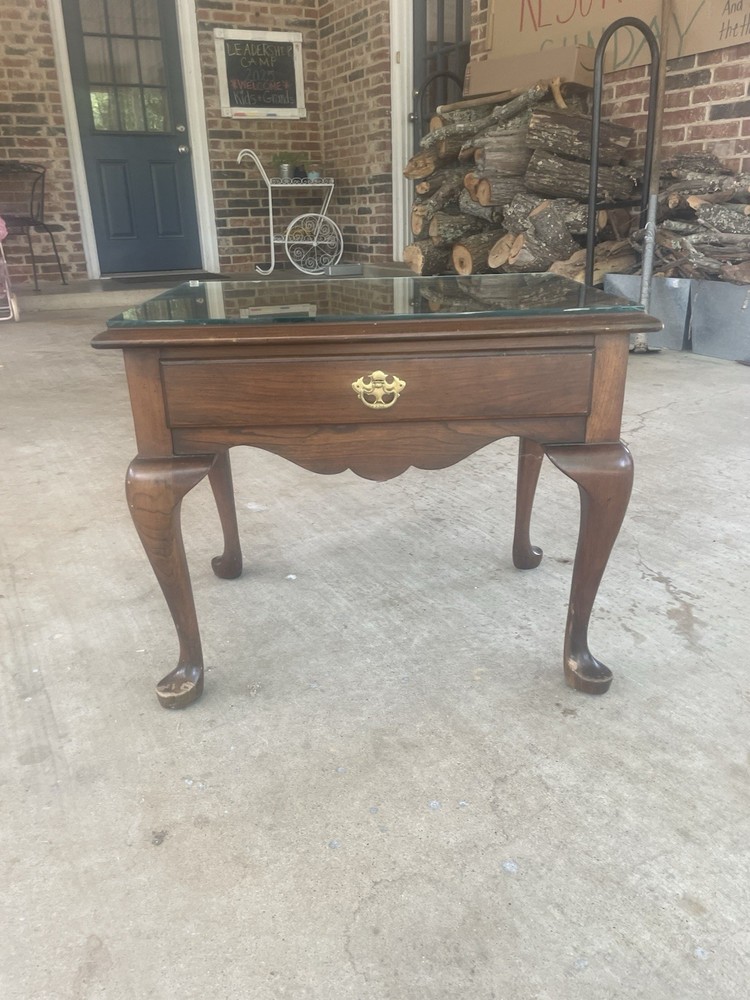 Mid Century Solid Cherry End Table