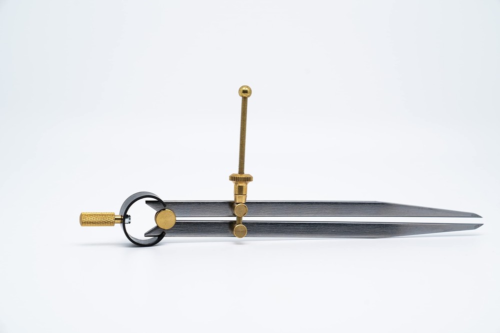 Precision Spring Divider Caliper Rapid Adjust Compass-Flat leg (8"/200mm)