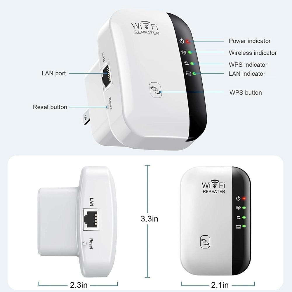 Long Range WiFi Extender 5000sqft Repeater