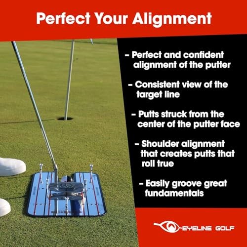 Genuine Alignment Putting Mirror - Classic Putting Alignment Mirror - LARGE
