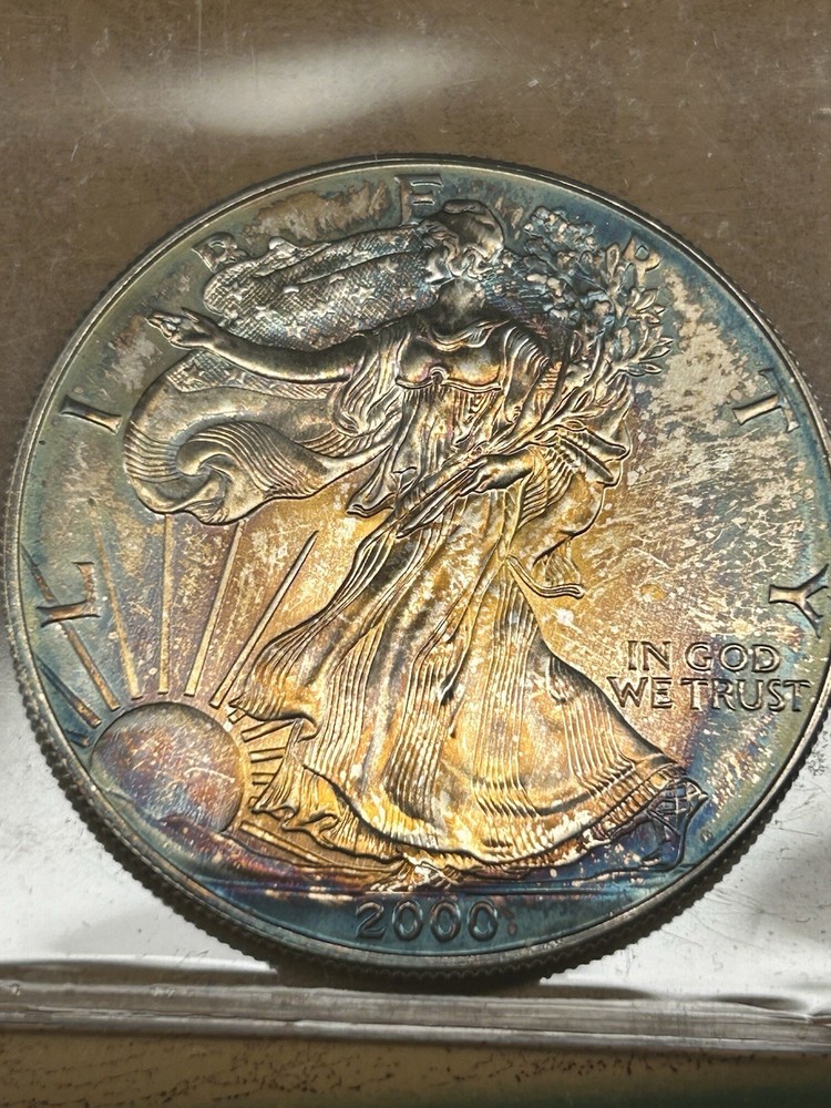 2000 Silver Eagle Beautiful Toning