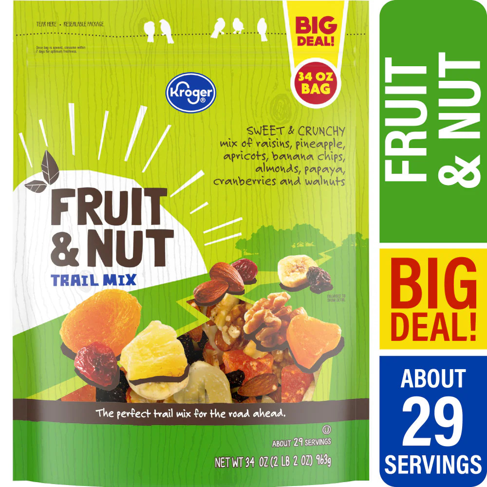 KG Fruit & Nut Trail Mix 34 oz - 3 Pack