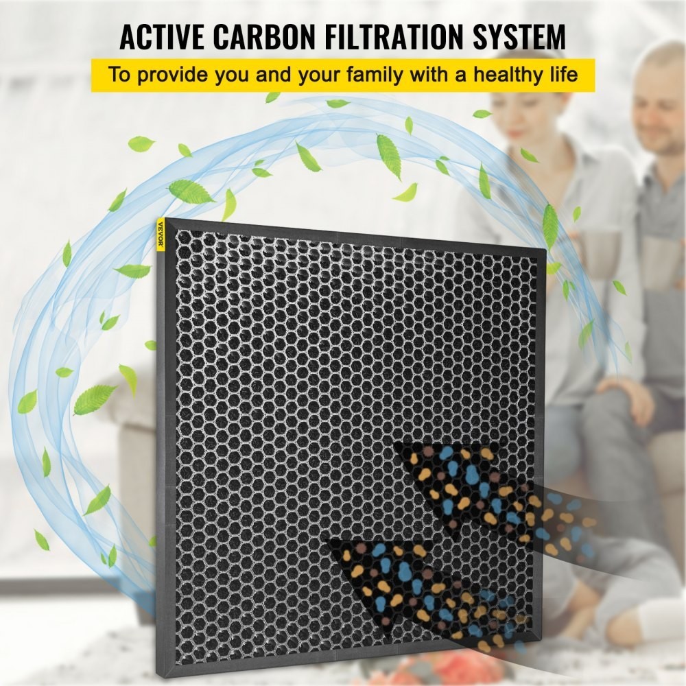 4Active Carbon Filter Replacement Set for Drieaz HEPA500 (4Pc Package)