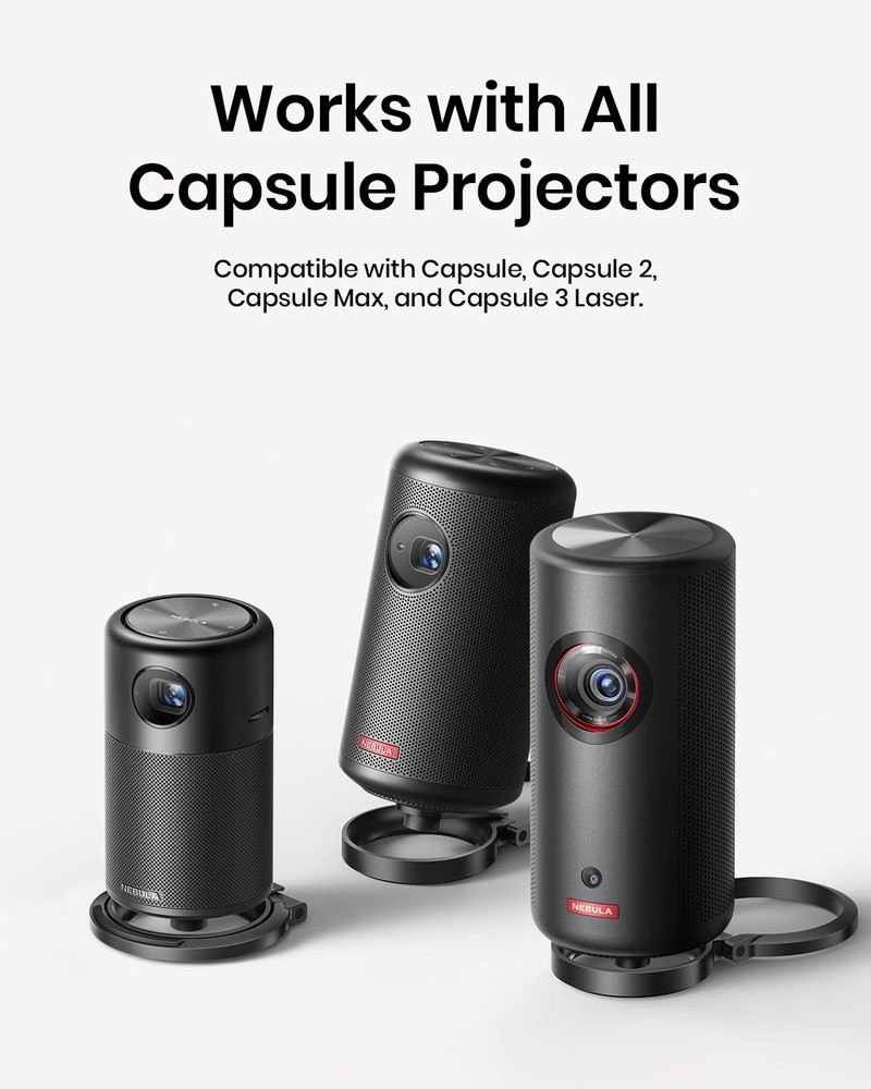 NEBULA Projector Foldable Stand, Ultra-Compact Desktop Stand with Easy Black