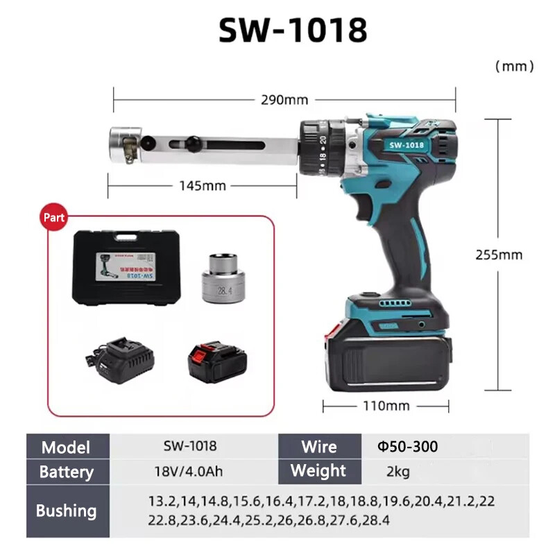 Portable Li-ion Battery Cable Stripper SW-1018 Stripping Machine Stripper