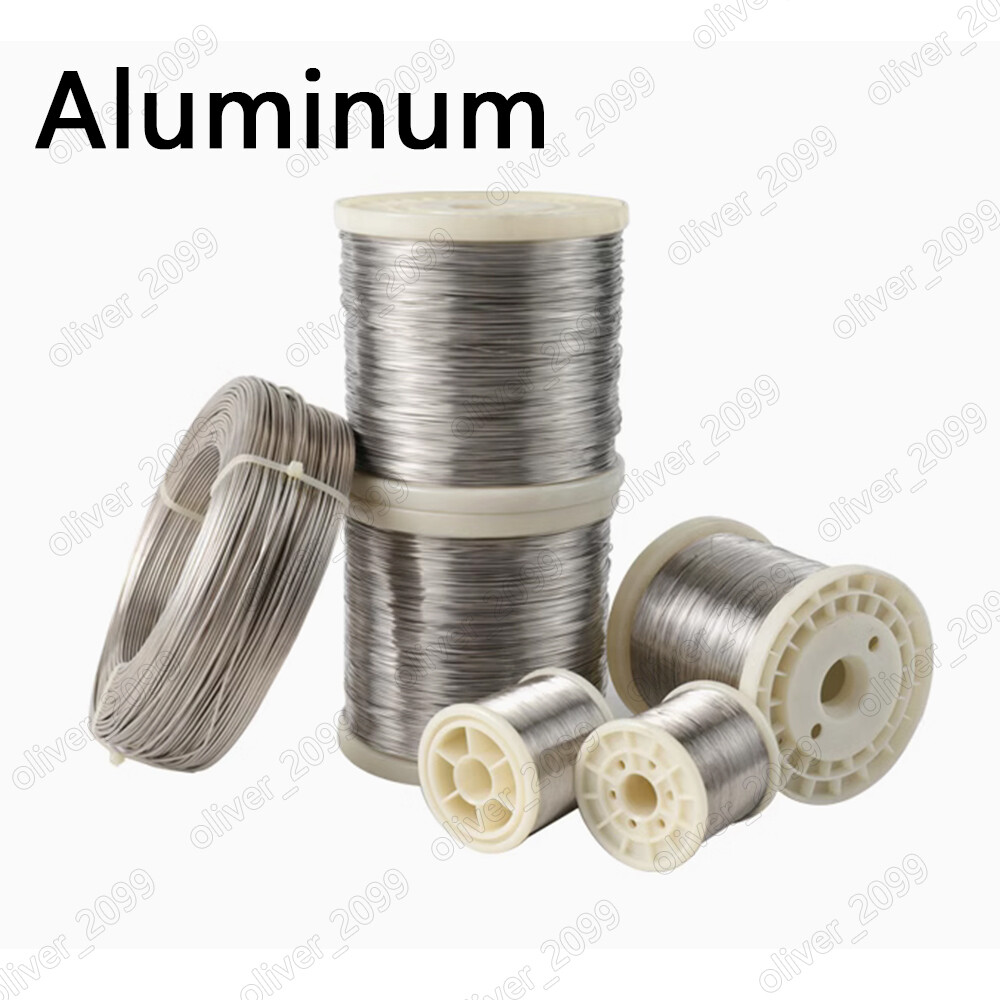 1 Meter 99.99% High-Purity Aluminium Al Wire Round Solid Aluminium Wire