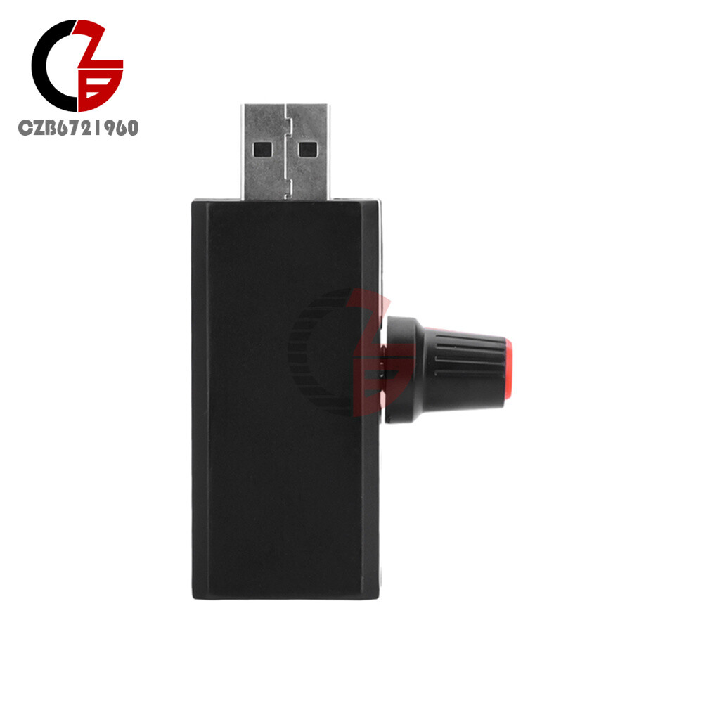 5W DC5V 2A Fan Controller Stepless Speed Control w/ Switch USB Protection Type-C