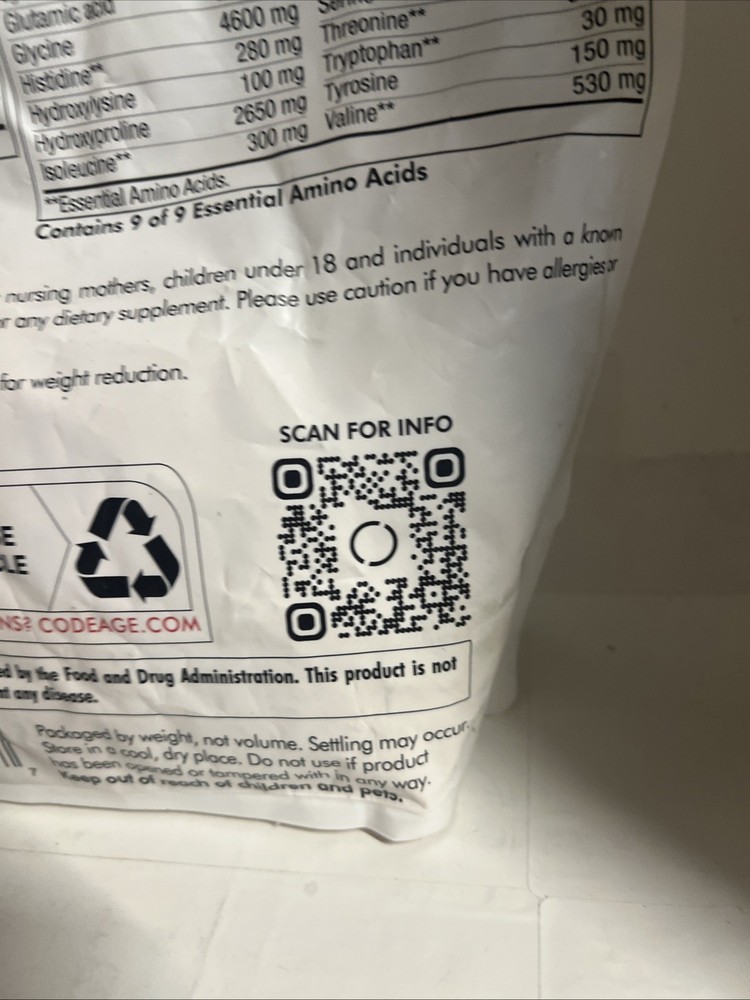 Codeage Centurion Beef Isolate Protein Unflavored Collagen Rich 1.65lb Exp 09/26