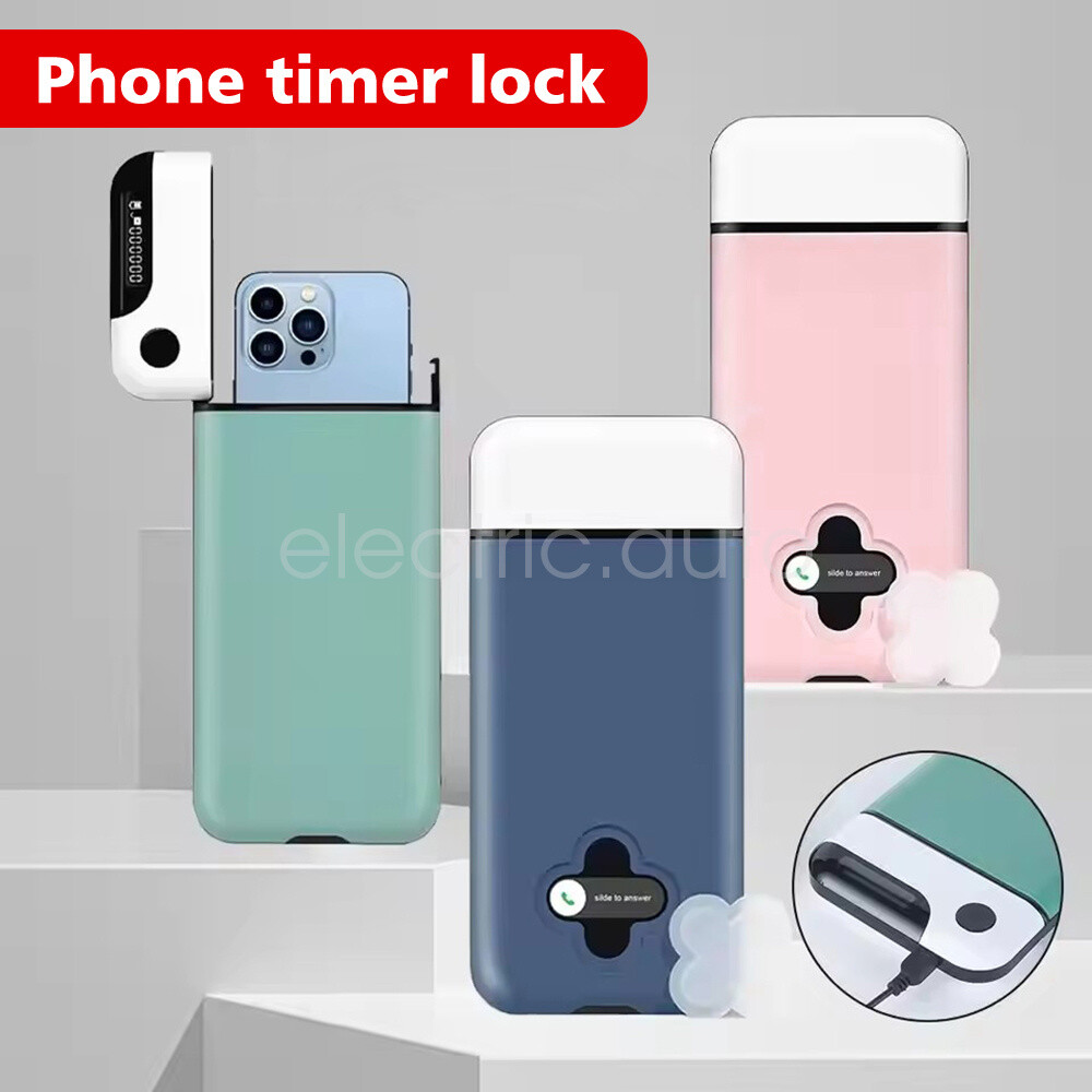 Smart Phone Lock Box Timer Self-Discipline Phone Timed Lockbox Safe Locking Case