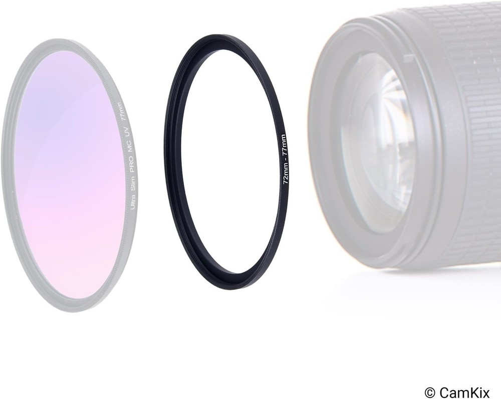 Versatile 9-Piece Step Up Lens Filter Adapter Rings for Maximum Compatibility