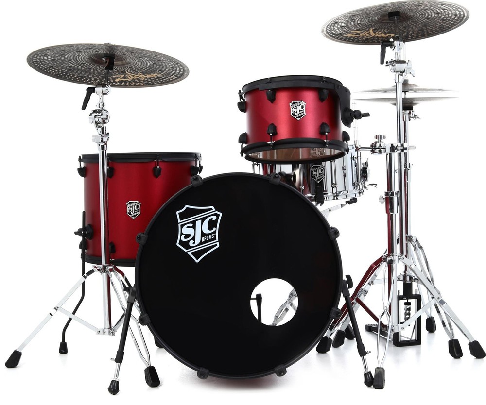 SJC Custom Drums Pathfinder Series 3-piece Shell Pack - Firecracker Red,