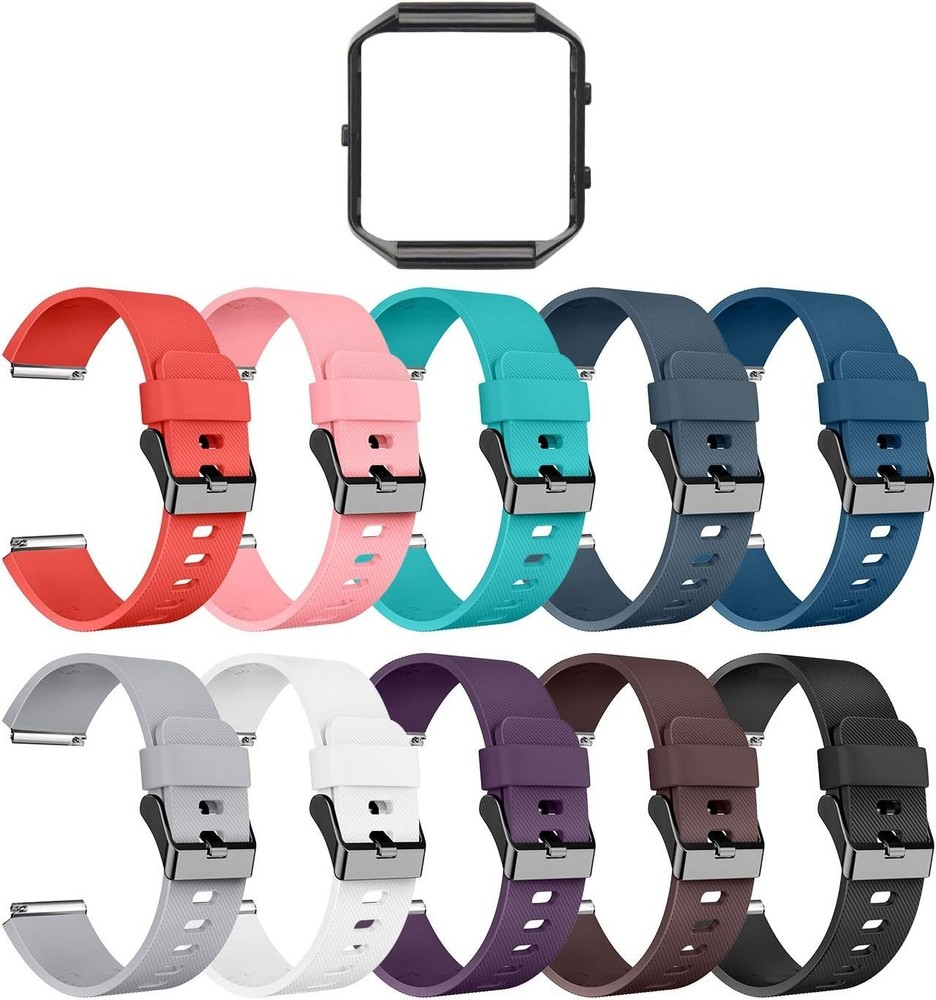 Blaze Sport Silicone Bands 10Pack + Frame