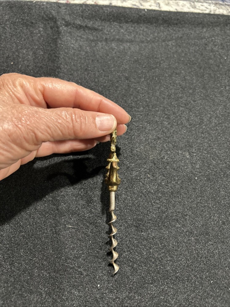 Vintage Corkscrew Brass Top Victory Ship