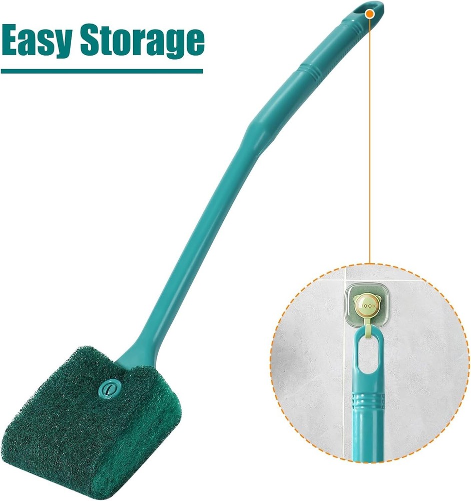 Fish Tank Cleaning Tools, Aquarium Double Sided Sponge Brush, Algae Scraper C...
