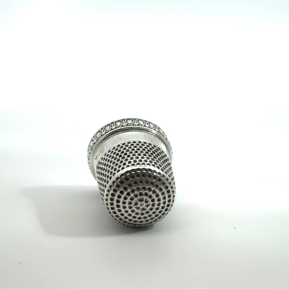 Vintage Sterling Silver Sewing Thimble Size 9