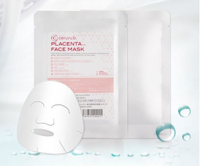 Ceruru.b PLACENTA FACE MASK PLUS 5 sheets