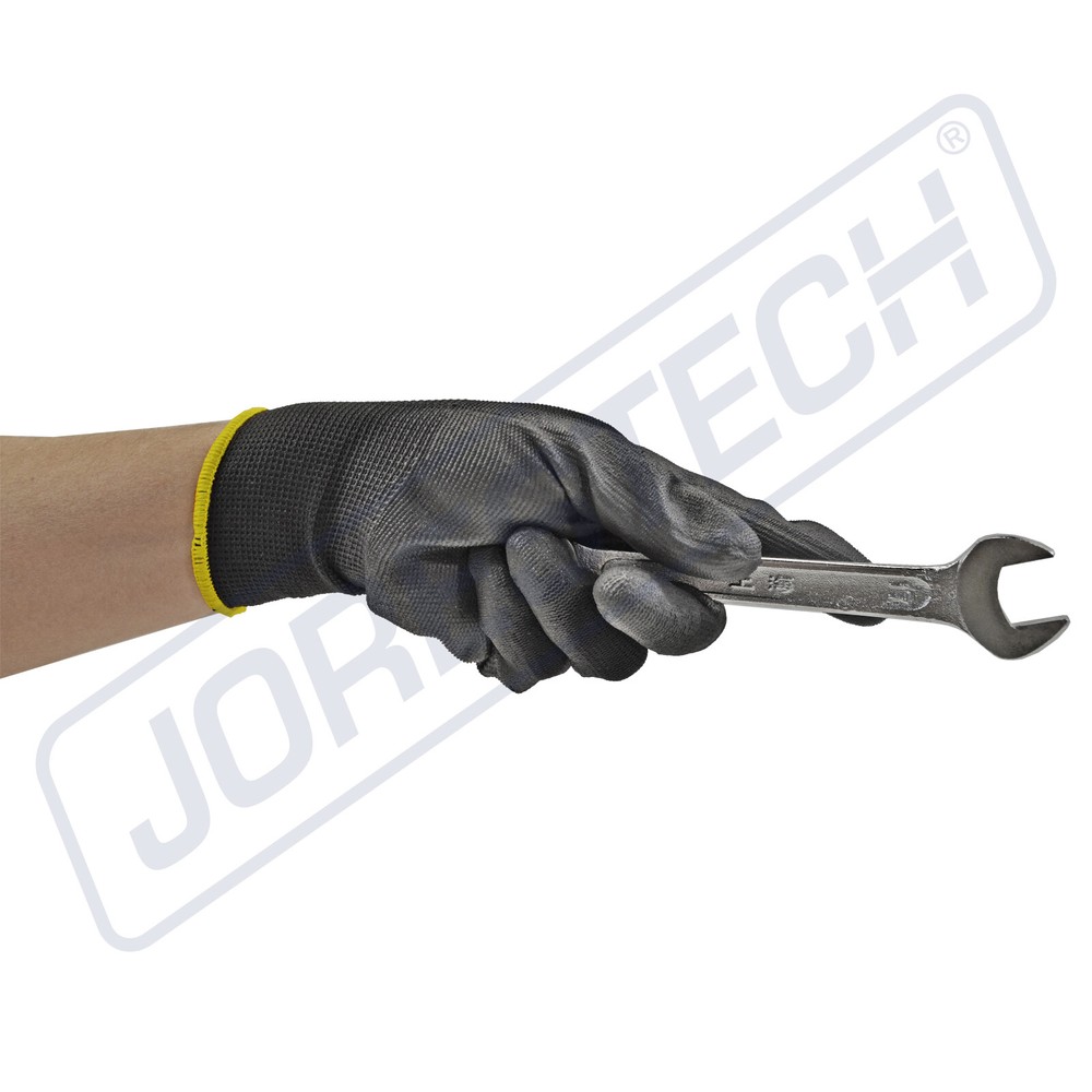 Breathable ultra-thin flexible gloves polyurethane palm coated for work