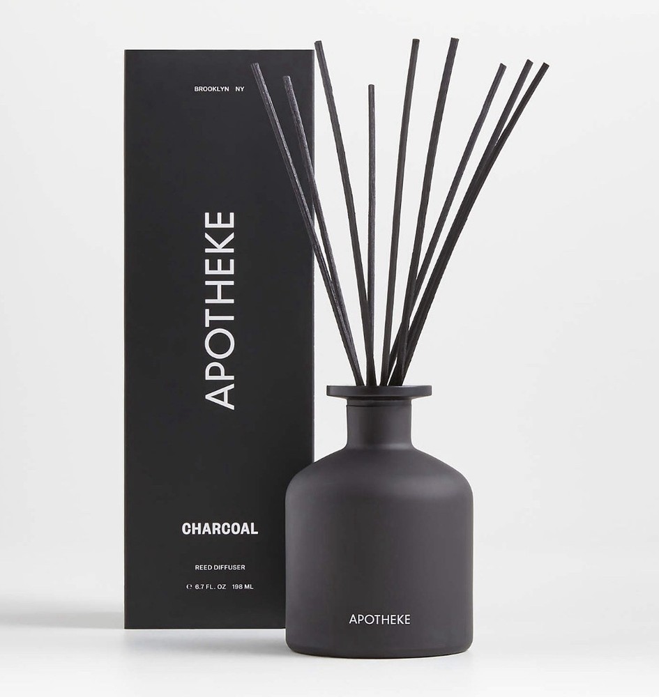 Apotheke Charcoal Scented Reed Diffuser, 6.7 Oz., New