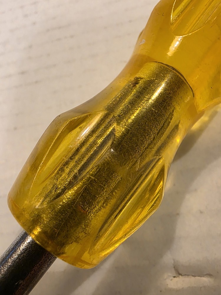 Flat Screwdriver Irwin USA Yellow Handle