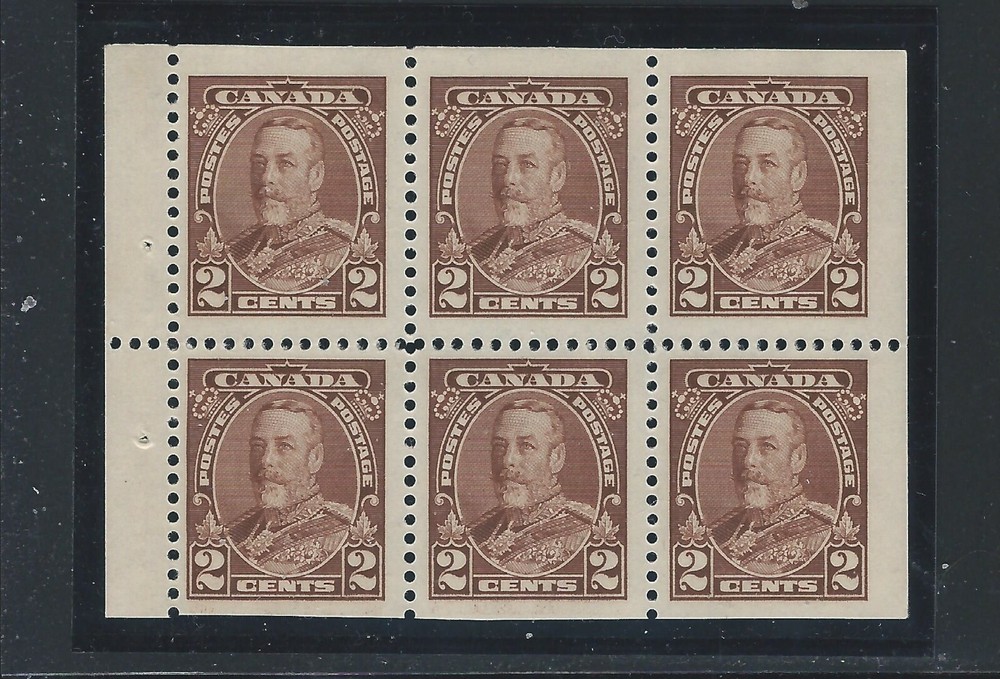 CANADA     SC 218b     .BOOKLET PANE    MINT NEVER HINGED