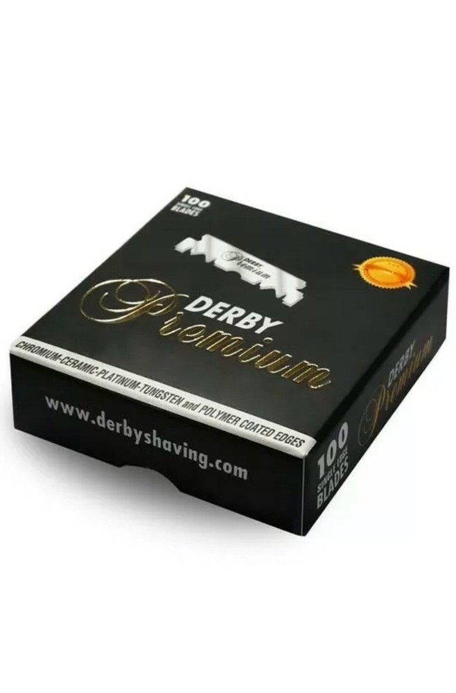 100 Derby Premium Single Edge Half Razor Blades