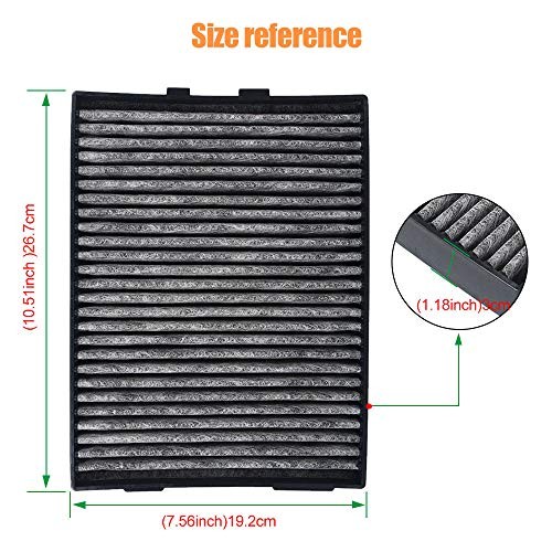 Cabin Dust Air Filter Activated Charcoal Carbon Replacement for 5 Series E39
