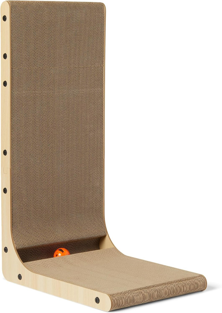 Cat Scratch Post L-Shaped Cat Scratching Post Cat Scratch Pad with Interactive B