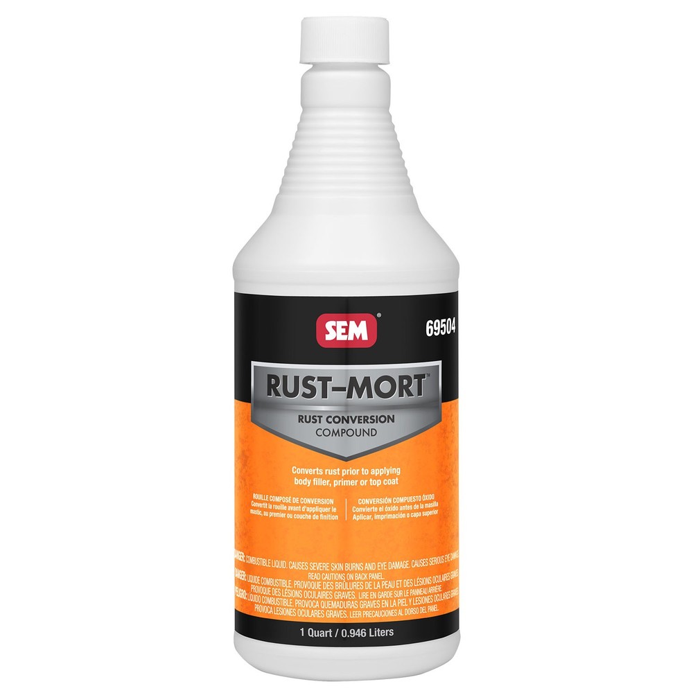 SEM Products 69504 Rust-Mort Rust Preventive Coating Black 1 Quart
