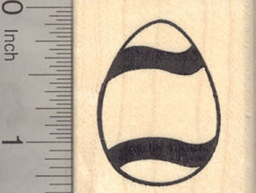 Easter Egg Rubber Stamp D24201 WM