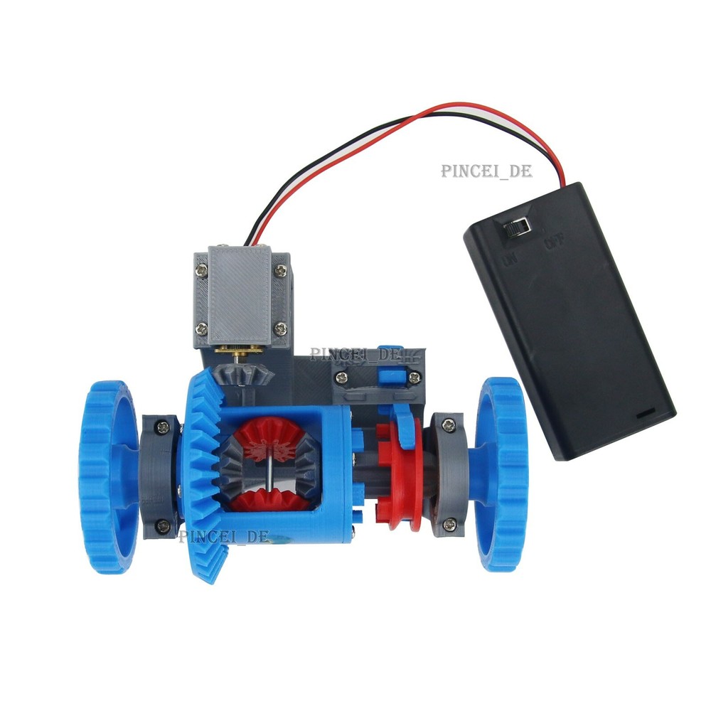 3D Printed Model Differential Mechanism Differential Lock Structure Principle