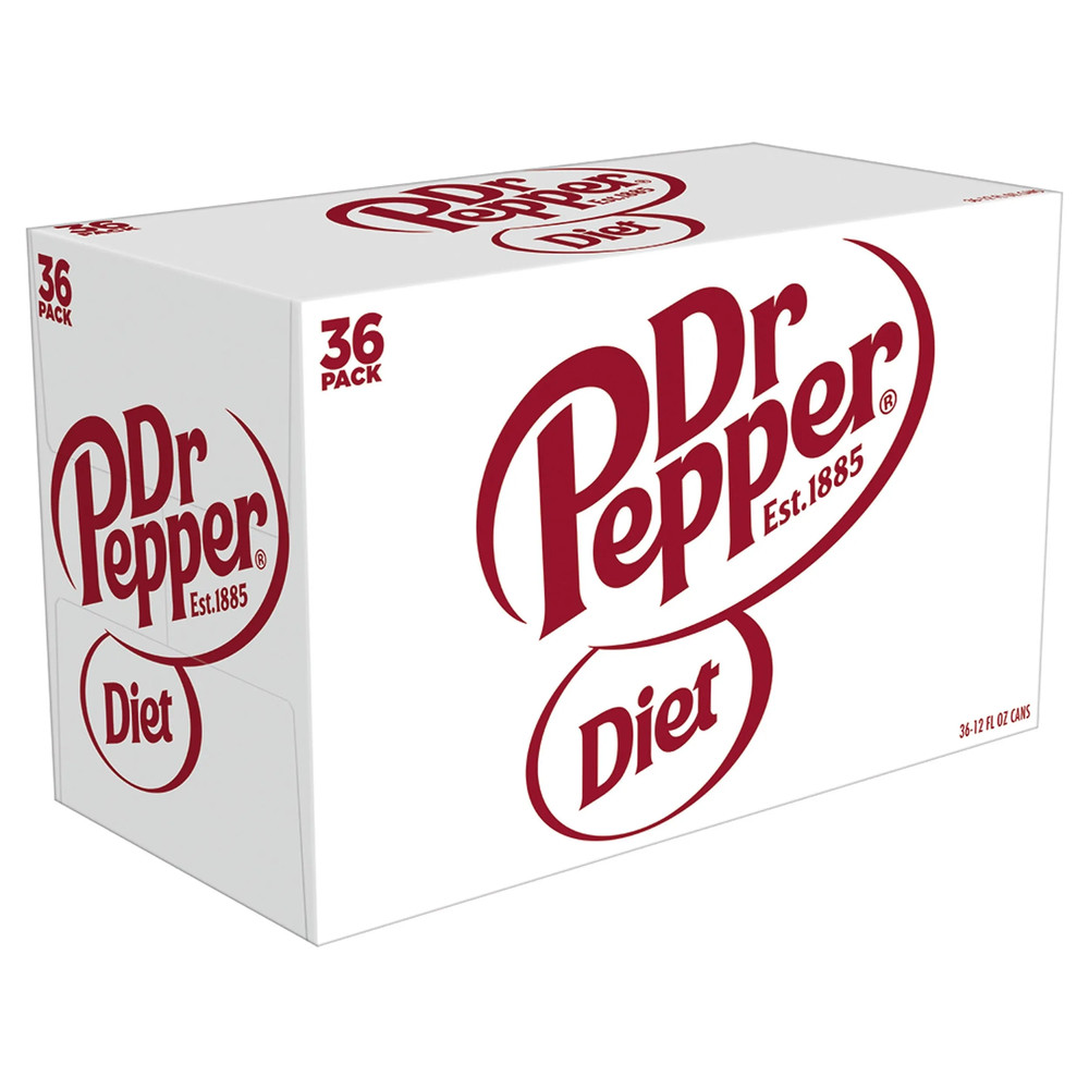 Dr. Pepper Diet Soda, 12 fl oz, 36-Pack Cans