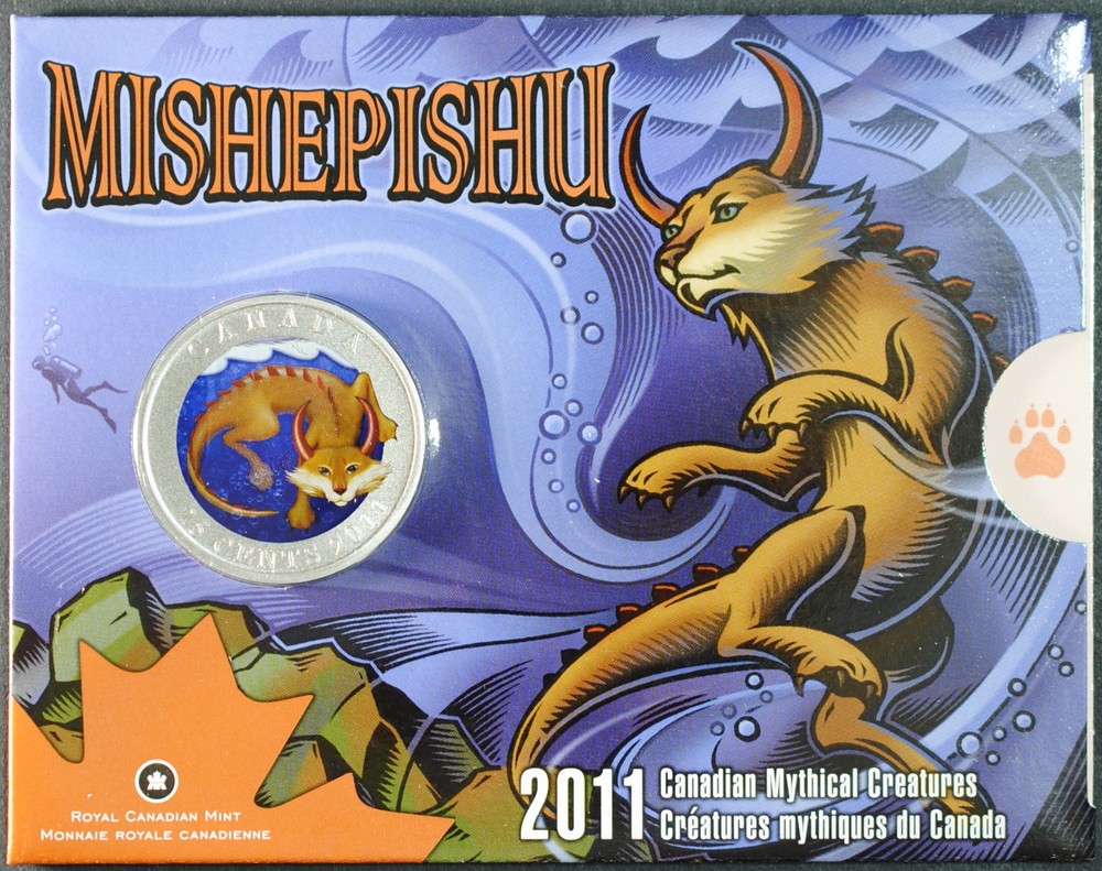 2011 Canada 25 Cents BU Mishepishu