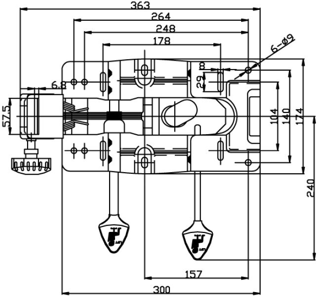Multi-Function Tilt Control Mechanism Replacement for Executive Chair - S4386