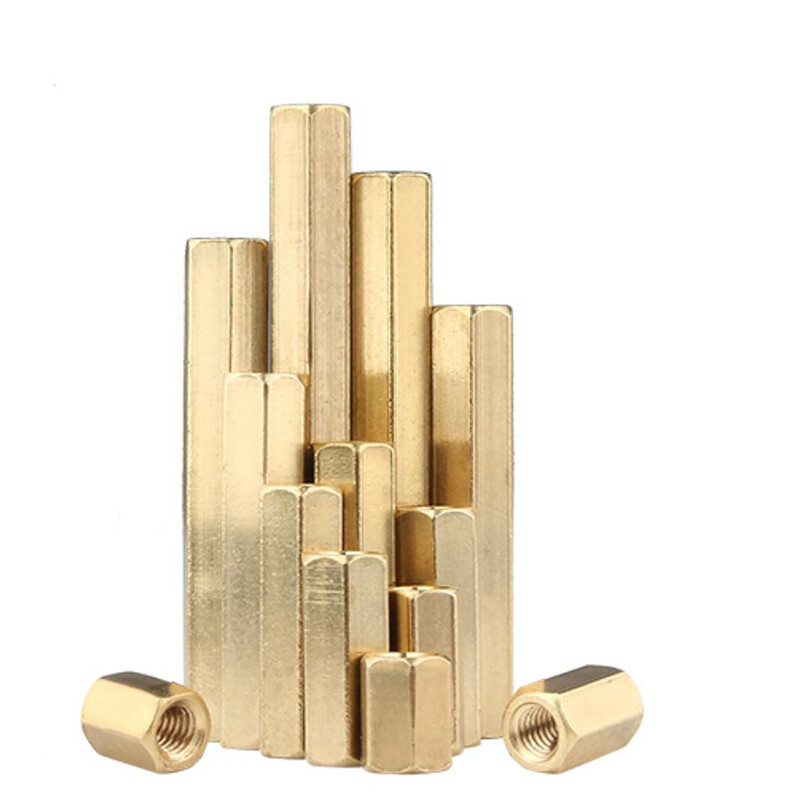 M2 M2.5 M3 Hex Hexagonal Pillar Standoff Spacer Support PCB Brass 3mm - 80mm