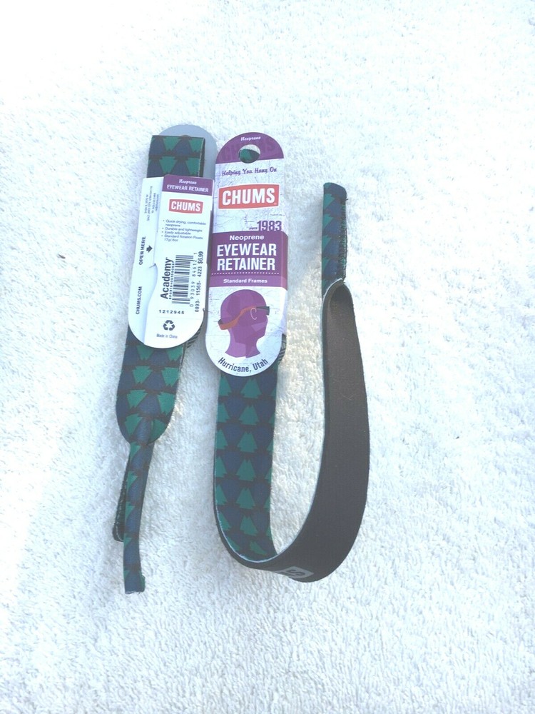 NWT Chums two eyewear retainers, neoprene, fits most frames