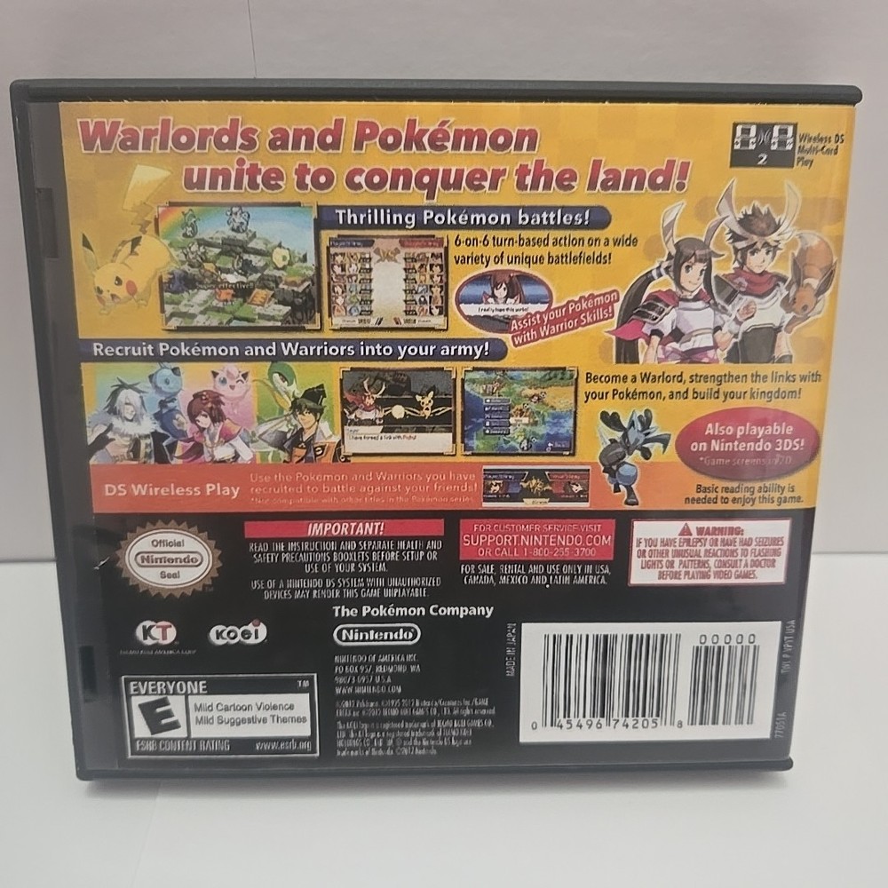Replacement Case For Pokemon Conquest Version Nintendo DS