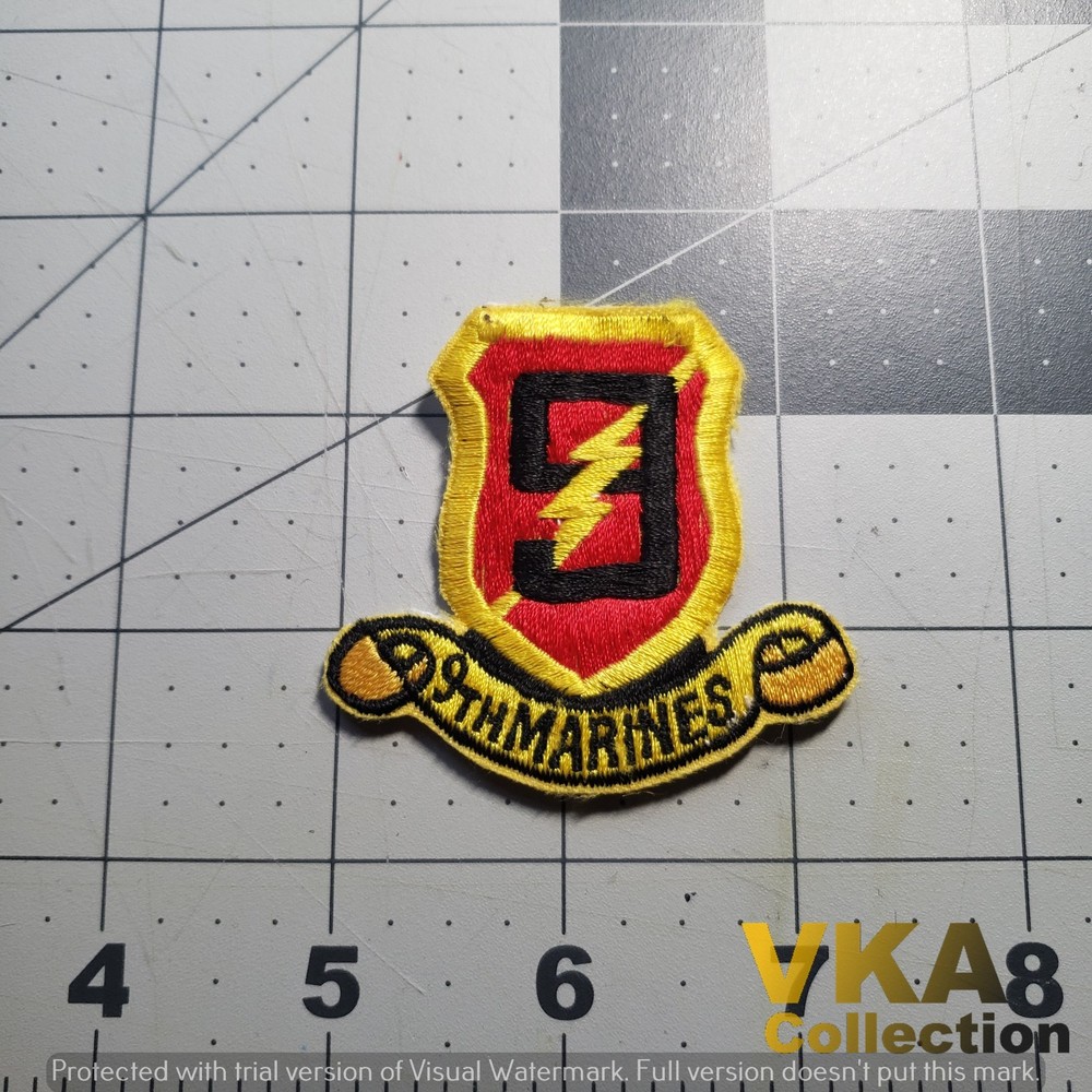 Cut Edge 9th Marine Regiment Patch