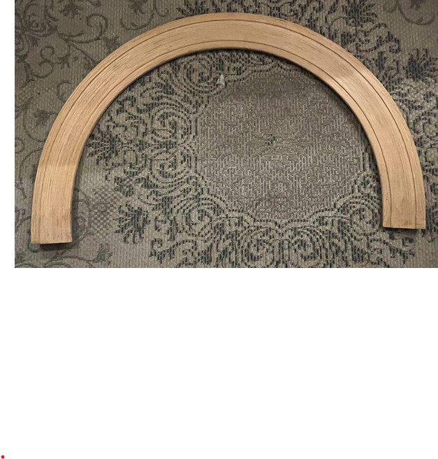 Andersen Windows Oak Trim Arch 28" Diameter