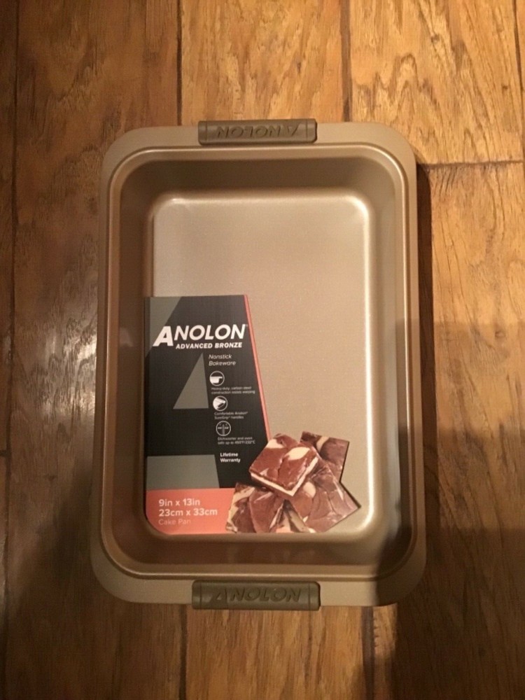 NEW Anolon Advanced Bronze Nonstick Cake Pan