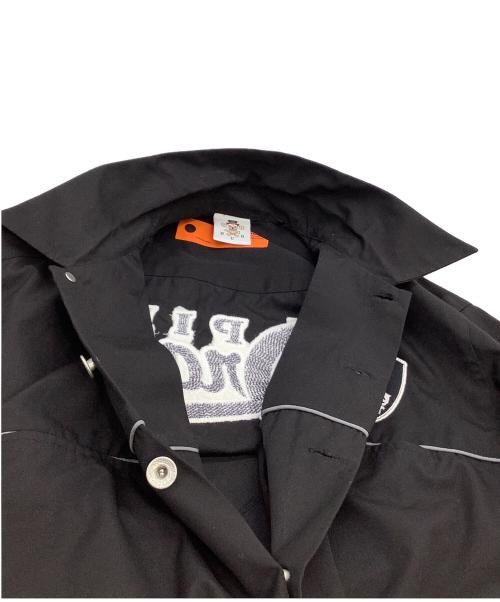 PINK DRAGON button-down shirt black