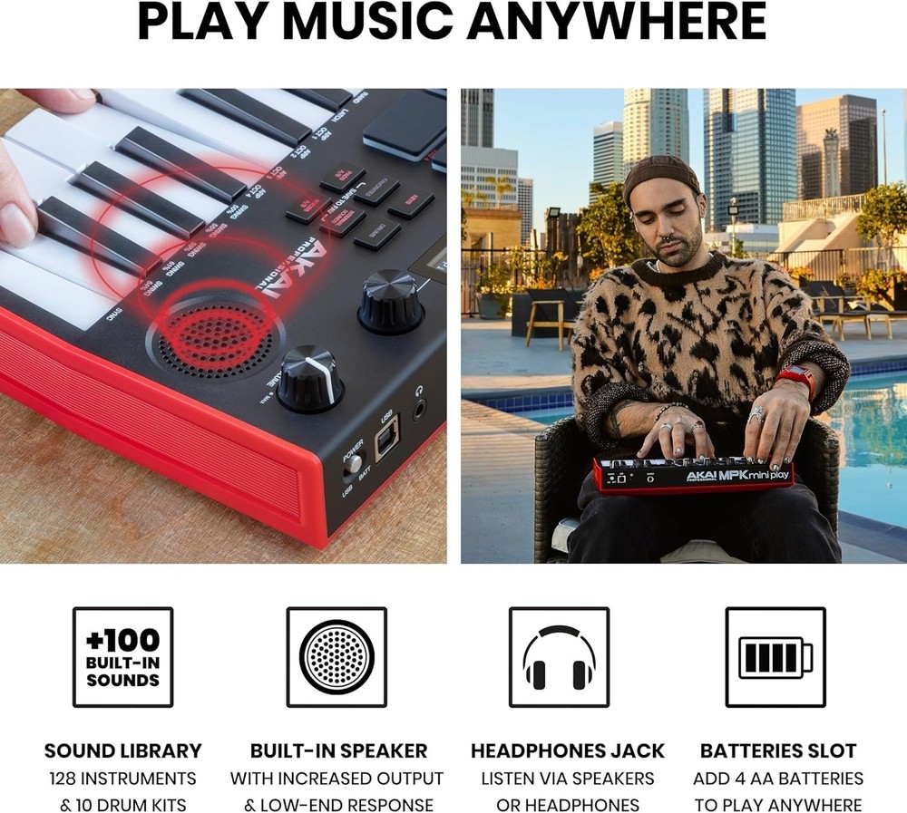 MPK Mini Play MK3 - Melodics Educational Software Included