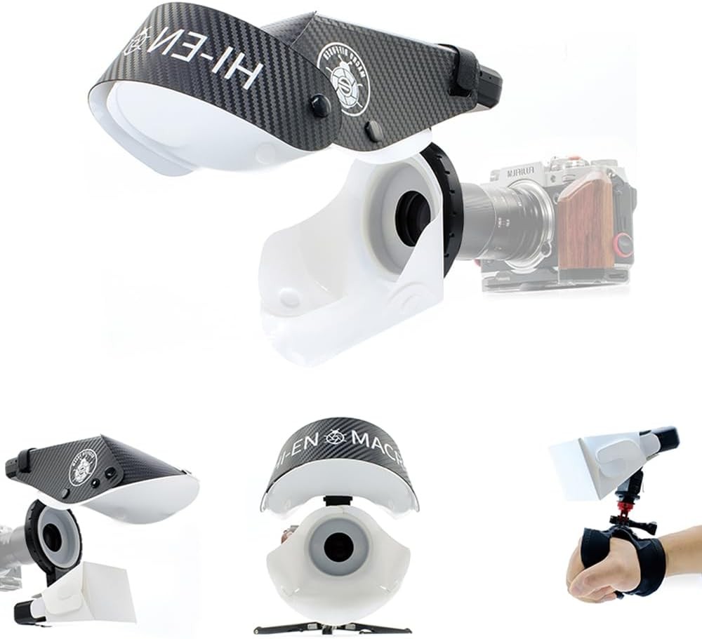 Guage 6Pcs Macro Flash Diffuser Softbox Reflector Kit for Godox MF12 Flash Light