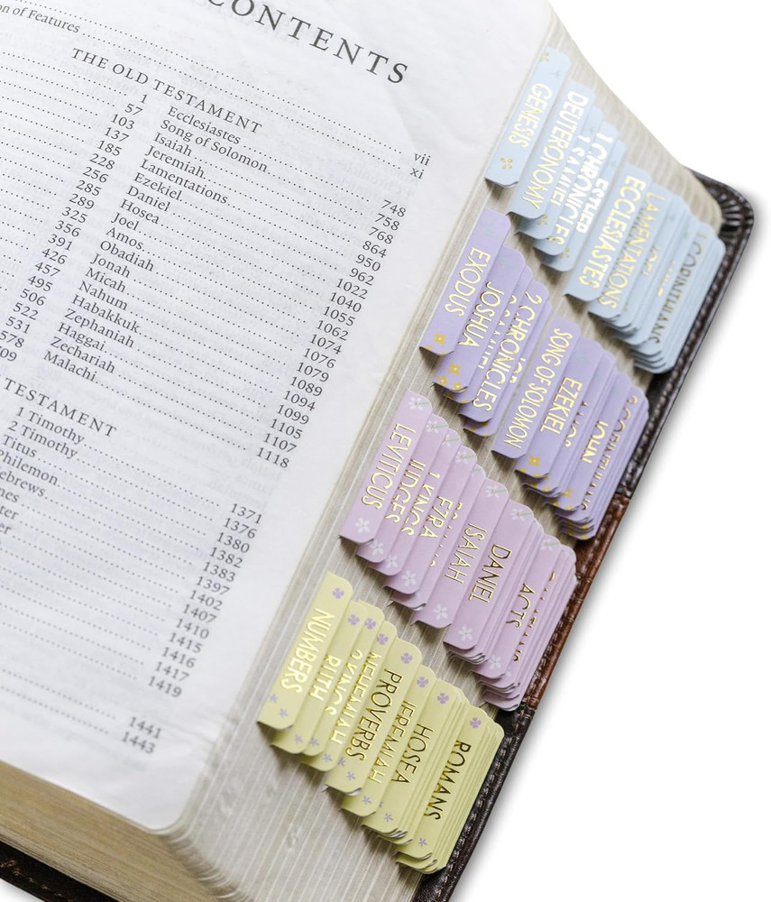 Catholic Bible Tabs for Easy Reference - 73 Tabs + 7 Blank for Study